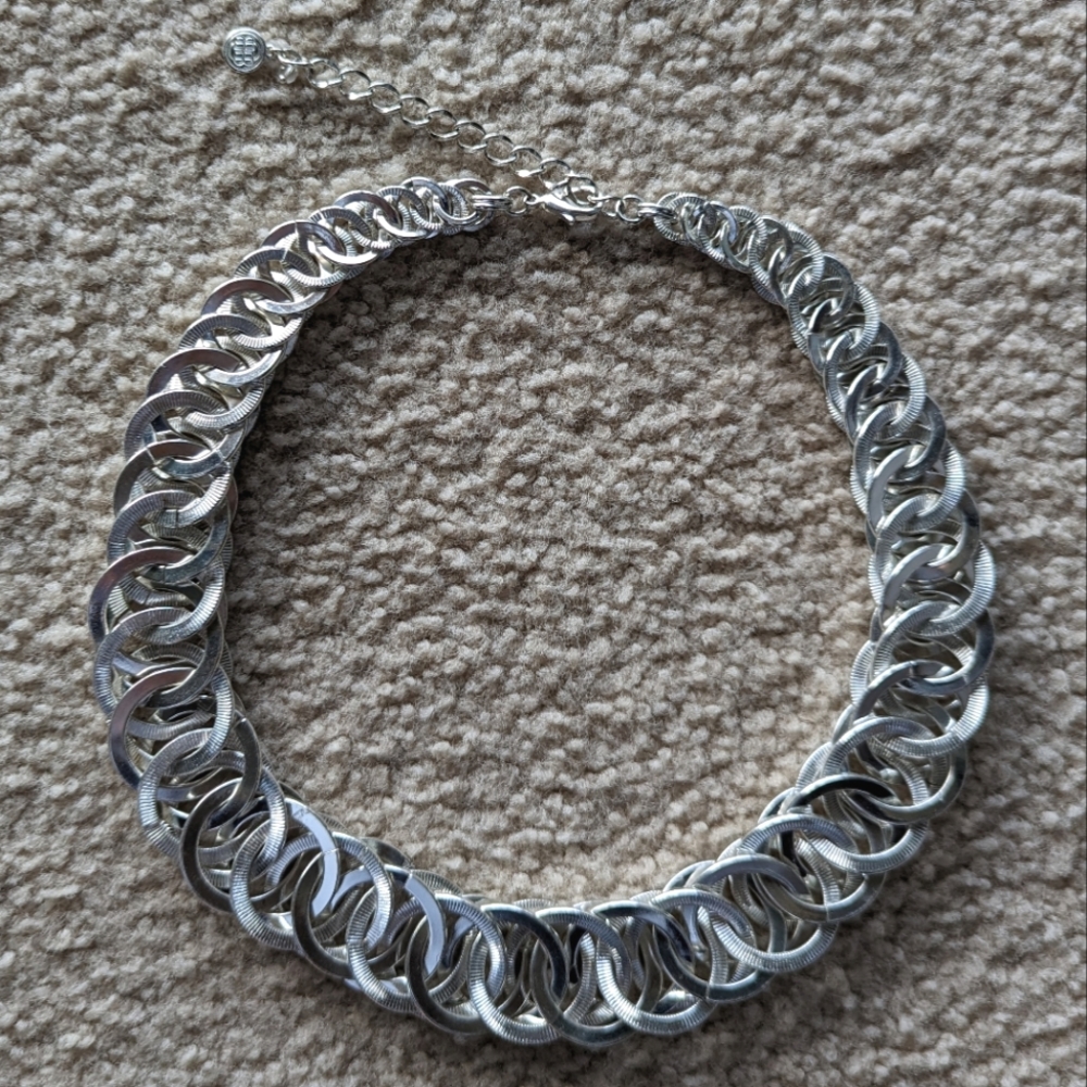 Bill Blass Metal Statement Necklace
